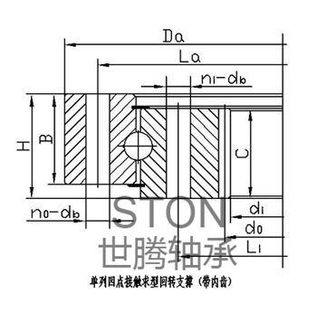 單列四點(diǎn)接觸球型轉(zhuǎn)盤(pán)軸承(帶內(nèi)齒)